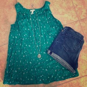 Isabel Maternity Green Floral Top